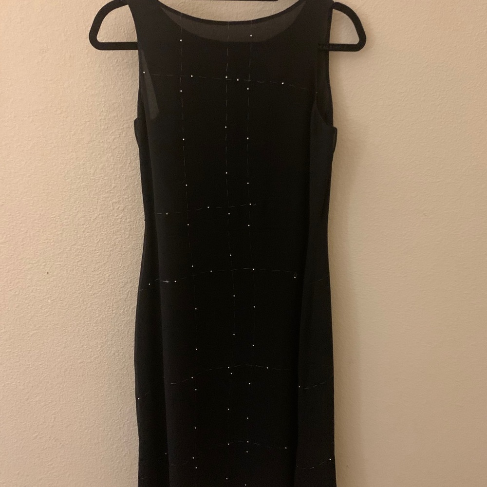 100% Silk Black Dress